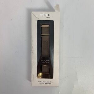 Posh Tech Apple Watch Band Infinity Metal Mesh Strap‎ Fits All Sizes Gold